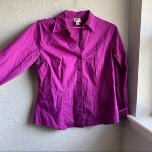 Worthington purple button down dress shirt